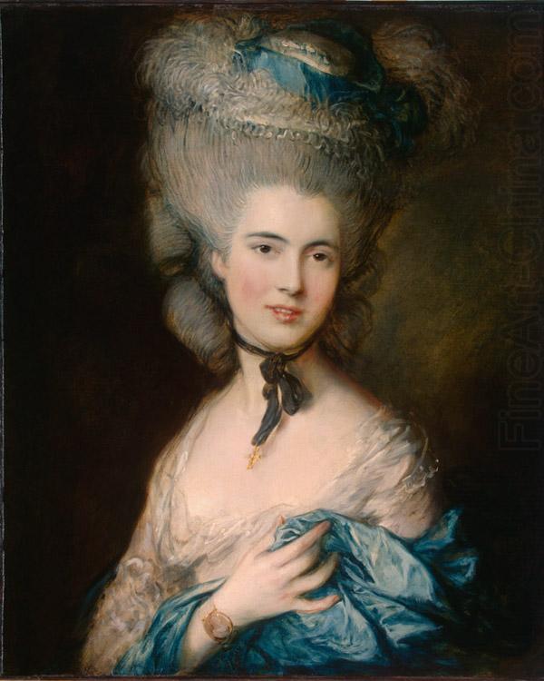 Woman in Blue (mk08), Thomas Gainsborough